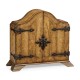 Walnut with heavily patinated brass fittings humidor