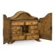 Walnut with heavily patinated brass fittings humidor
