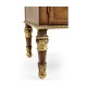 Narrow Satinwood Display Cabinet