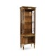 Narrow Satinwood Display Cabinet