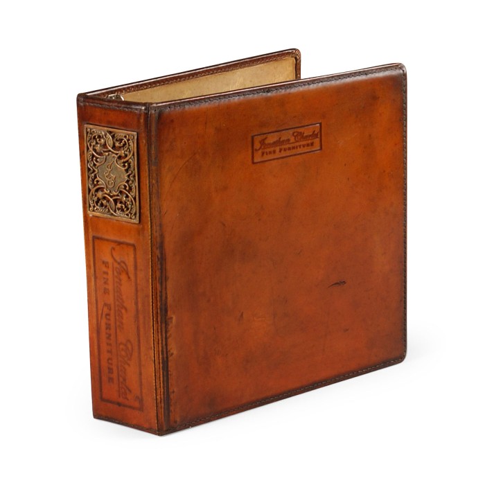 3 ring leather binder (A4)