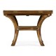 Figured Walnut Square to Circle Dining Table 42