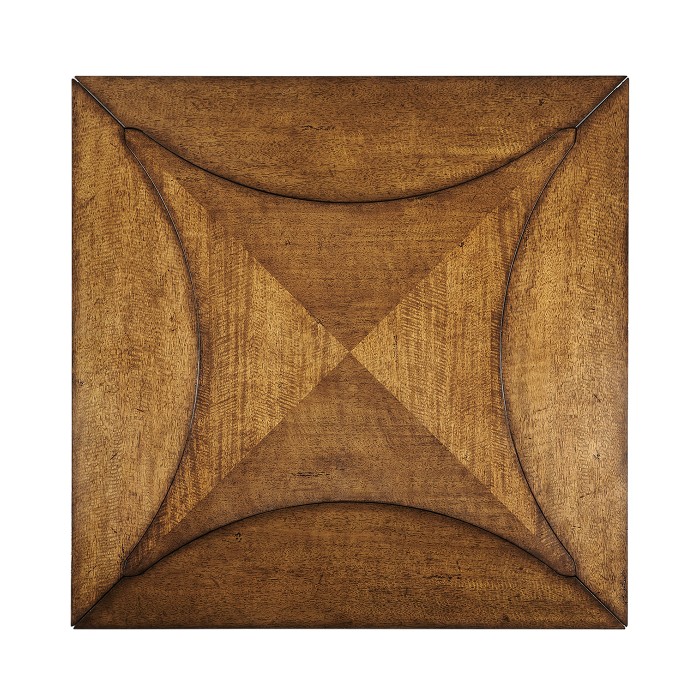 Figured Walnut Square to Circle Dining Table 42
