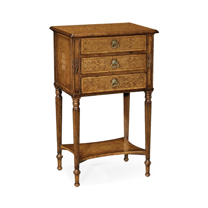 Walnut & Seaweed Chest on Stand