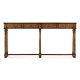 Large Walnut Oyster Parquet Console