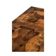 Large Walnut Oyster Parquet Console