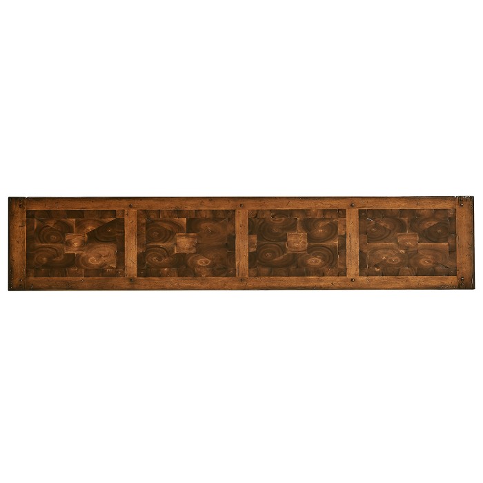 Walnut Oyster Double Open Bookcase