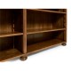 Walnut Oyster Double Open Bookcase