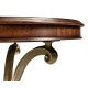 Mahogany & Brass Round Side Table