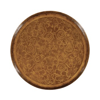 Seaweed two-tier round lamp table