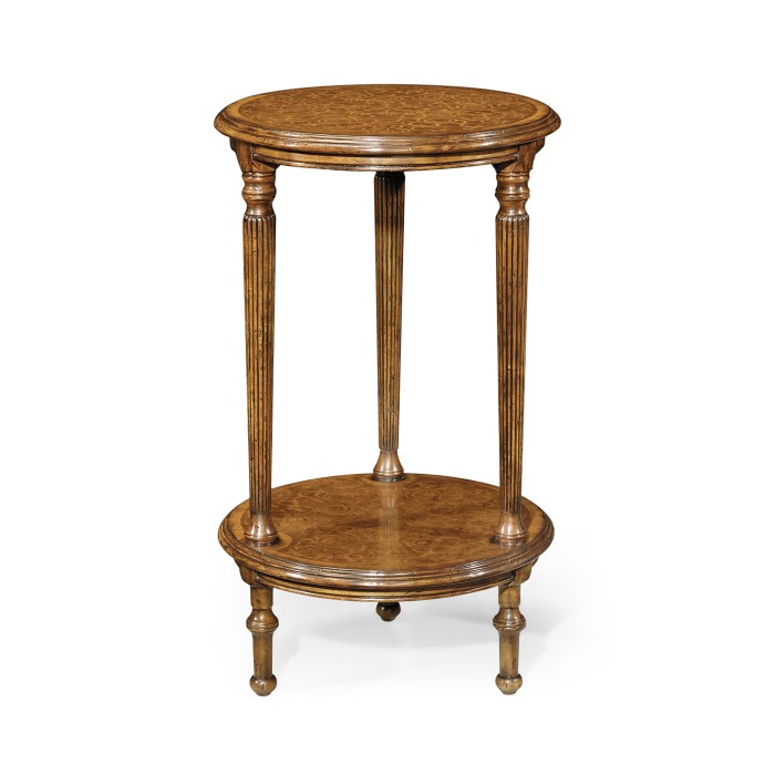 Seaweed two-tier round lamp table