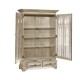 Gothic Grey Oak Display Cabinet