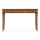 Crotch walnut narrow desk or side table
