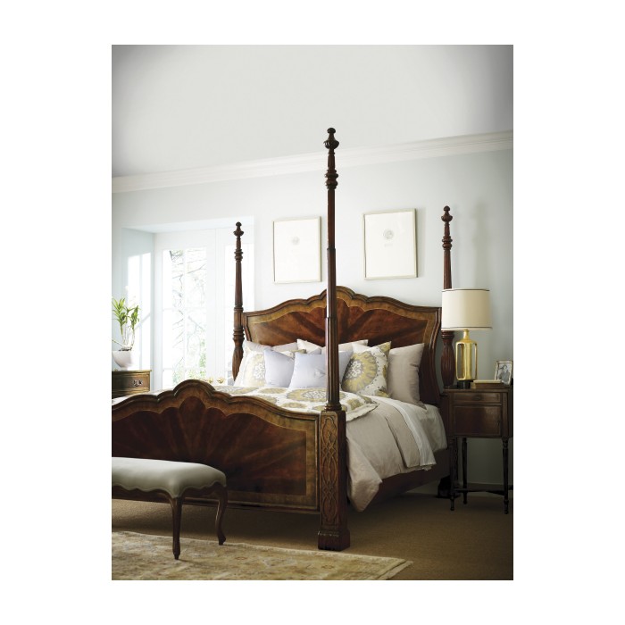 Four Poster Mahogany UK King  Bed