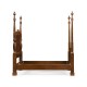 Four Poster Mahogany UK Queen Bed
