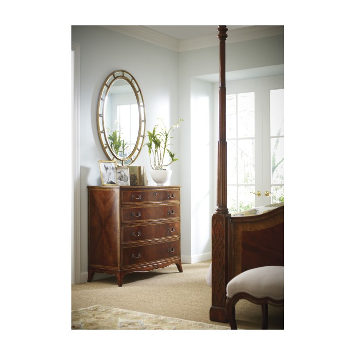 Four Poster Mahogany UK Queen Bed