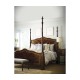 Four Poster Mahogany UK Queen Bed