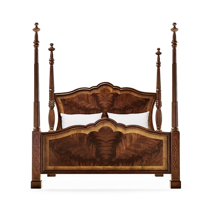 Four Poster Mahogany US King Bed