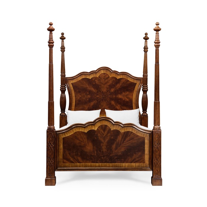 Four Poster Mahogany US Queen Bed