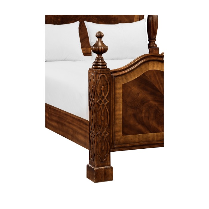 Four Poster Mahogany US Queen Bed