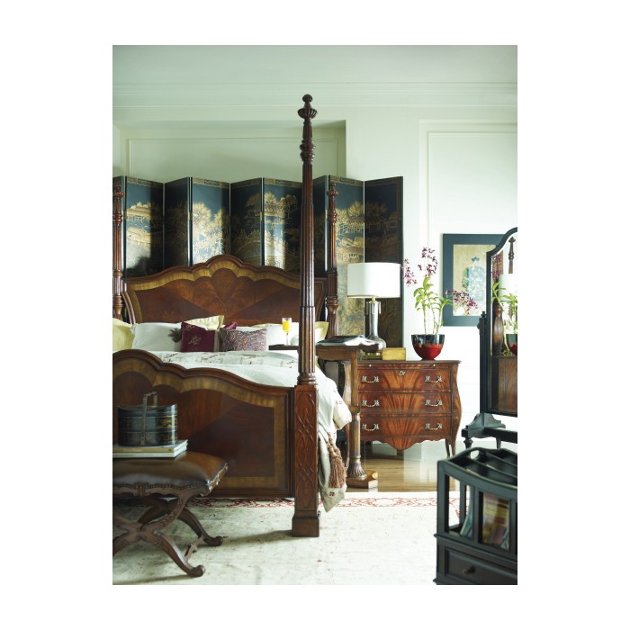 Four Poster Mahogany US Queen Bed