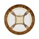 Circular Oyster & Églomisé Coffee Table