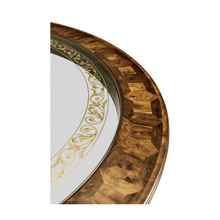 Circular Oyster & Églomisé Coffee Table