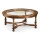 Circular Oyster & Églomisé Coffee Table
