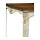 White Rub-Through Dining Table 92