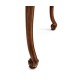 Mahogany Four Legged Square Side Table Scallop Shells