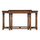 Walnut Oyster Parquet Nest of Tables
