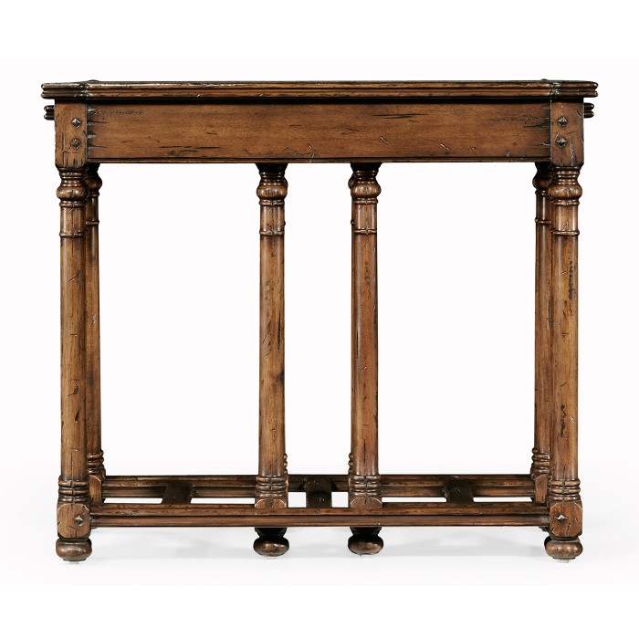 Walnut Oyster Parquet Nest of Tables