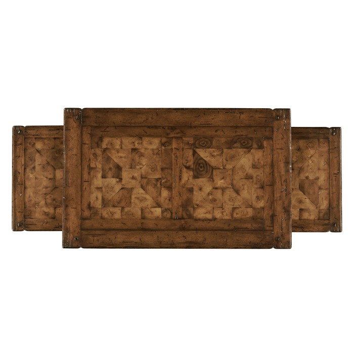 Walnut Oyster Parquet Nest of Tables