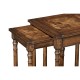 Walnut Oyster Parquet Nest of Tables