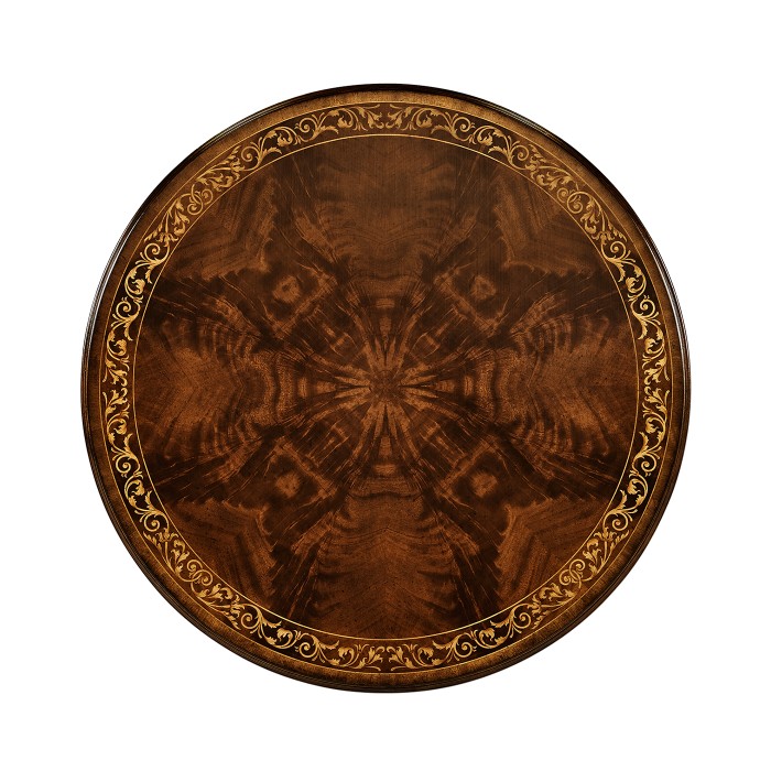 Napoleon III Mahogany Center Table (Plain Base)
