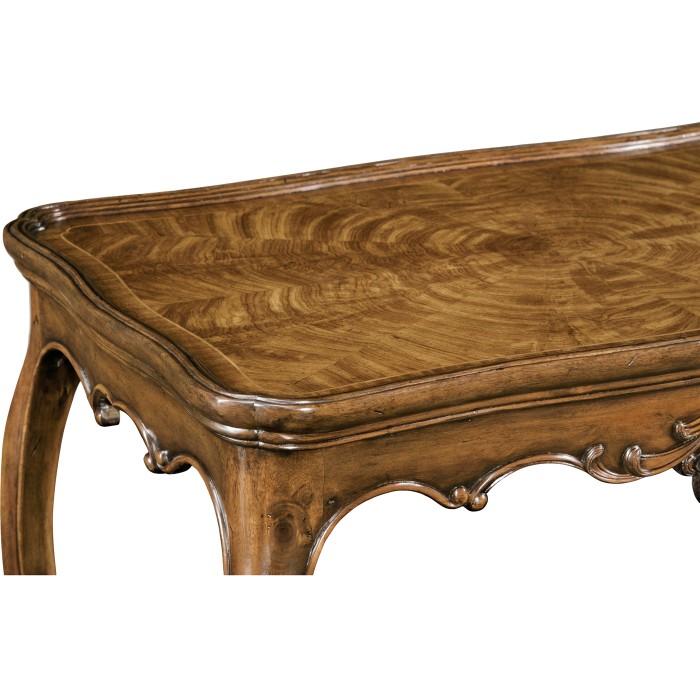 Walnut rococo side table