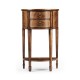 Crotch Walnut Demilune Narrow Tables