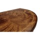 Crotch Walnut Demilune Narrow Tables