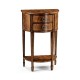 Crotch Walnut Demilune Narrow Tables