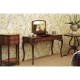 Crotch Walnut Demilune Narrow Tables