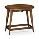Folding walnut plank table