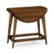 Folding walnut plank table