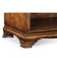 Crotch Walnut Bedside Cabinet with Shelf