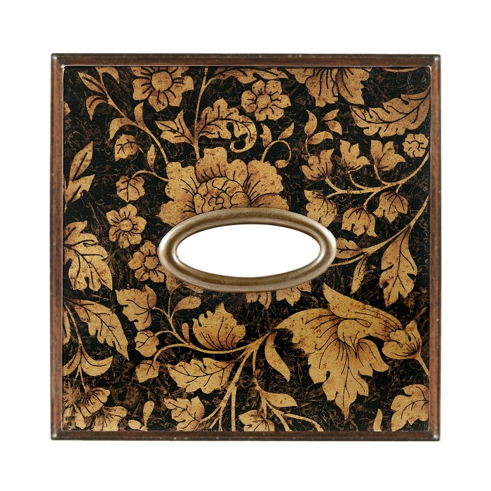 Black Chinoiserie Tissue Box
