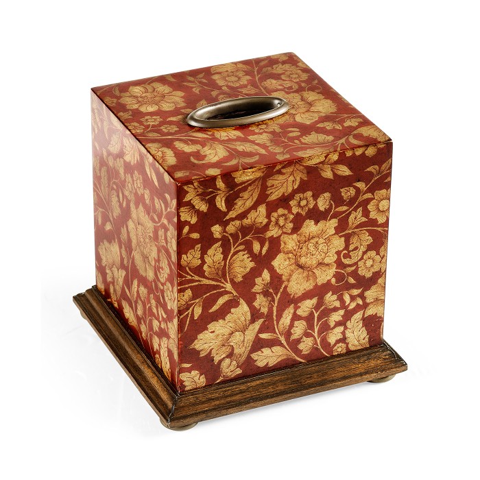 Red Chinoiserie Tissue Box