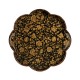 Scalloped Black Chinoiserie Tray