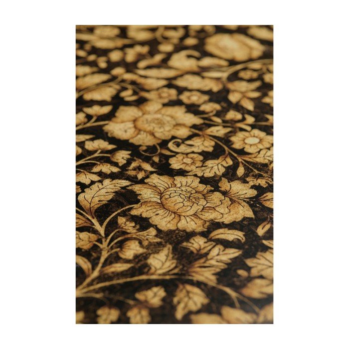 Scalloped Black Chinoiserie Tray
