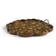Scalloped Black Chinoiserie Tray