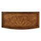 Crotch walnut bedside chest of drawers