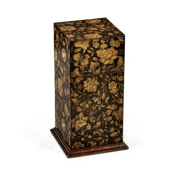 Single Glass Decanter & Black Chinoiserie Case